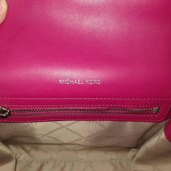 Sold**Michael Kors Carmen Leather Belted Satchel - Picture 5 of 12
